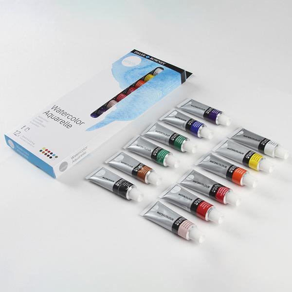 Tinta Aquarela Simply, 12ml, com 12 cores, 134500100, Daler Rowney - CX 1 UN