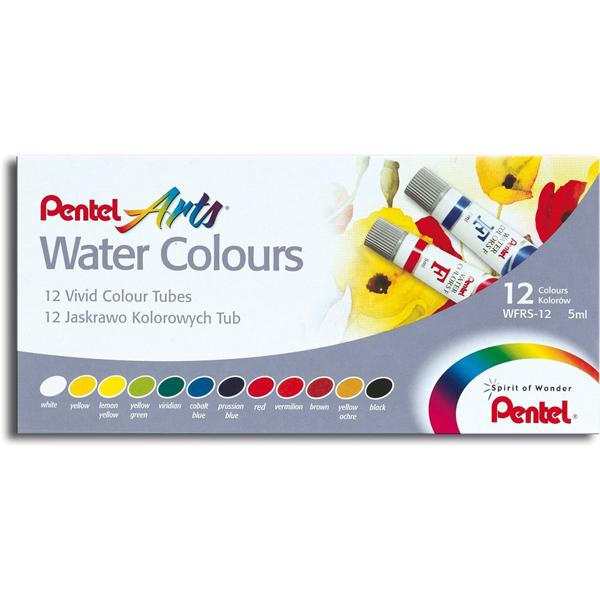 Aquarela Wfrs, 12 Cores 5ml, WFRS-12 - Pentel CX 1 UN