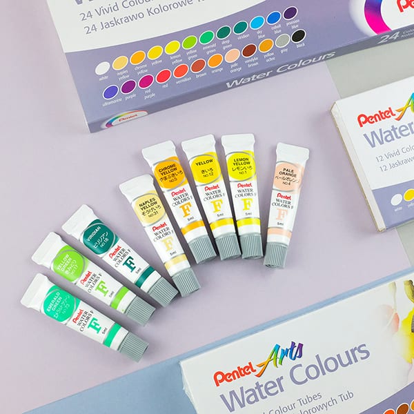 Aquarela Wfrs, 12 Cores 5ml, WFRS-12 - Pentel CX 12 UN