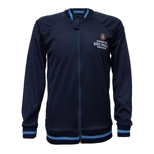 Jaqueta helanca escolar PMSP, Tamanho 4, Loa - PT 1 UN Jaqueta helanca escolar PMSP, Tamanho 4, Loa - PT 1 UN