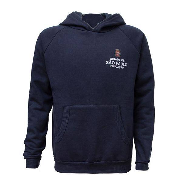 Blusão de Moletom escolar PMSP Tamanho 4, Loa - PT 1 UN Blusão de Moletom escolar PMSP Tamanho 4, Loa - PT 1 UN