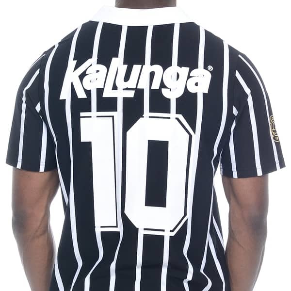 Camisa Corinthians Retrô 1990 Kalunga, Número 10, Polo Listrada, Fio Tinto, Tamanho M, 33575, Corinthians - PT 1 UN Camisa Corinthians Retrô 1990 Kalunga, Número 10, Polo Listrada, Fio Tinto, Tamanho M, 33575, Corinthians - PT 1 UN