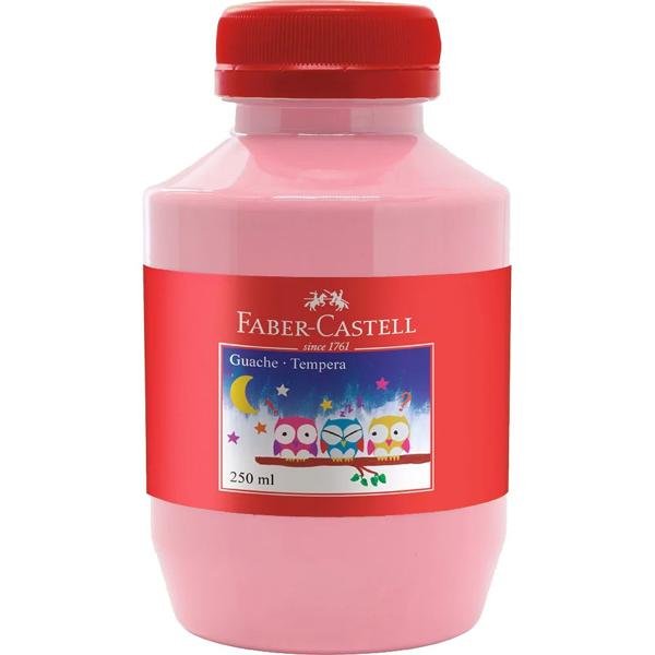 Tinta Guache Faber-Castell 250ml, Rosa Claro PT 1 UN