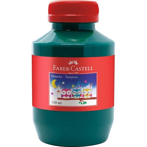 Tinta Guache Faber-Castell 250ml, Verde PT 1 UN