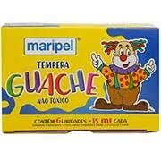 Tinta guache 15ml c/6 cores 7000 Maripel CX 1 UN