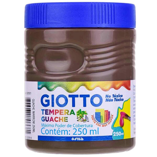 Tinta guache 250 ml marrom Giotto PO 1 UN