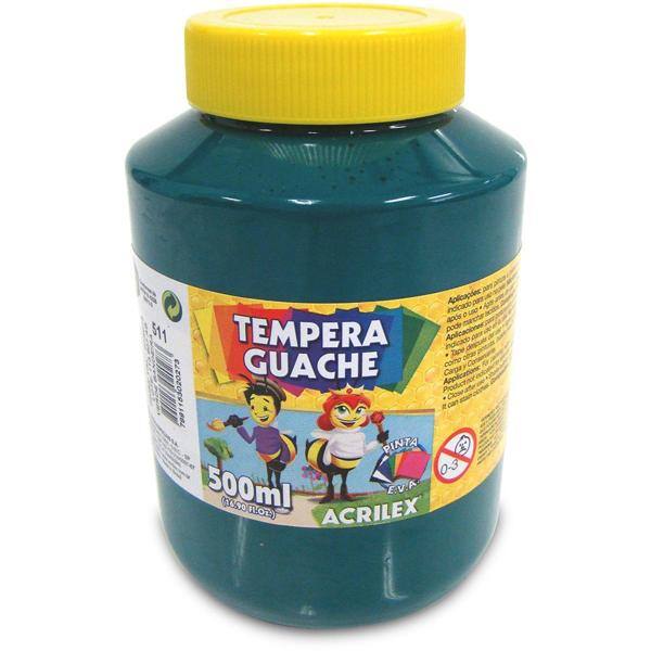 Tinta guache 500 ml verde bandeira 511 Acrilex PO 1 UN