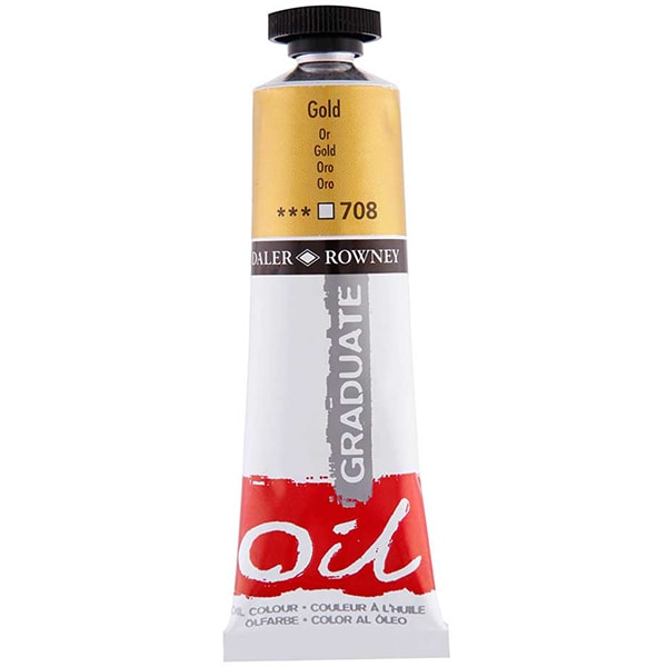 Tinta a óleo Graduate, Ouro, 38ml, 117038708, Daler Rowney - 1 UN