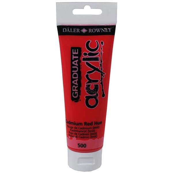 Tinta Acrílica Graduate, Vermelho Cadimium, 120ml, 123120500, Daler Rowney - 1 UN