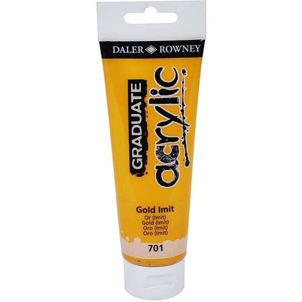 Tinta Acrílica Graduate, Ouro, 120ml, 123120701, Daler Rowney - 1 UN