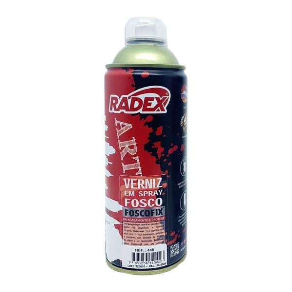 Verniz em Spray Fosco Speed Color, 445, Radex - LT 1 UN