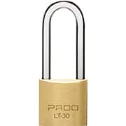 Cadeado em latão com chave, Dourado, 30/50mm, 51000612, Pado - BT 1 UN
