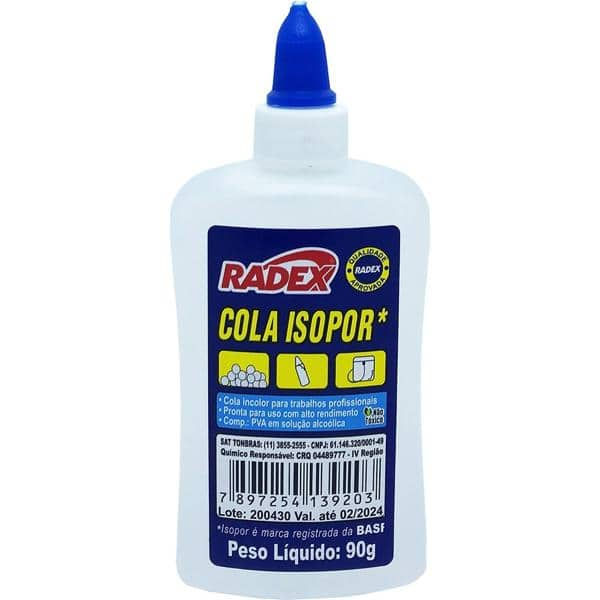 Cola para isopor, 307,Radex - PC 1 UN