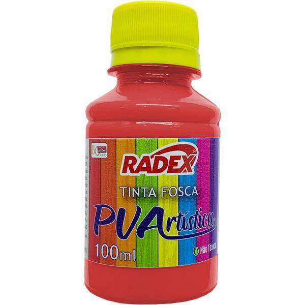 Tinta PVA para artesanato Vermelho fogo, 9684, Radex - 1 UN