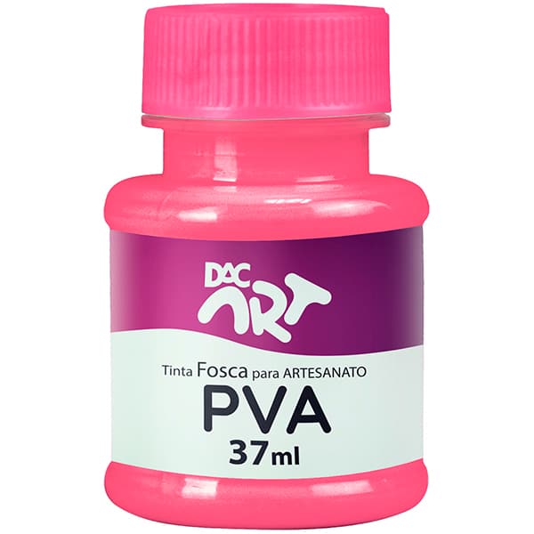 Tinta PVA para Artesanato, Fosca, 37ml, Rosa Escuro, 26001-19, DAC - 1 UN