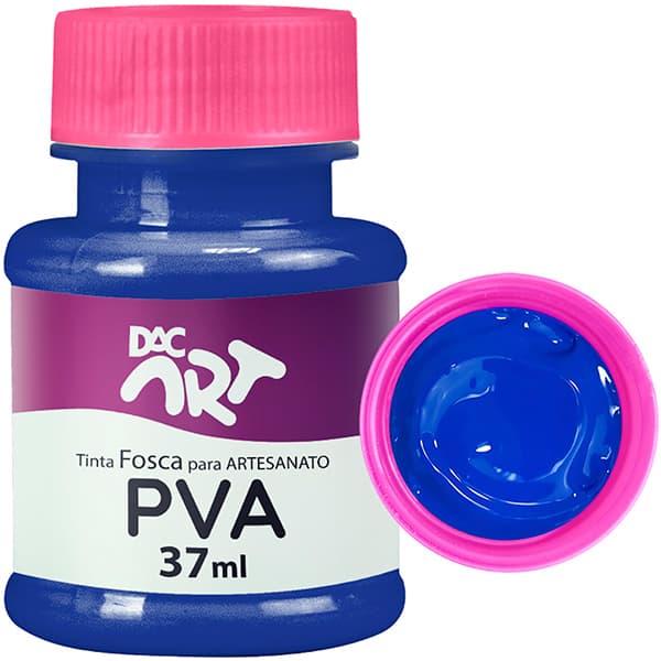 Tinta PVA para Artesanato, Fosca, 37ml, Azul Turquesa, 26001-2, DAC - 1 UN