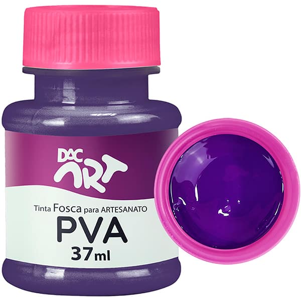 Tinta PVA para Artesanato, Fosca, 37ml, Violeta, 26001-23, DAC - 1 UN