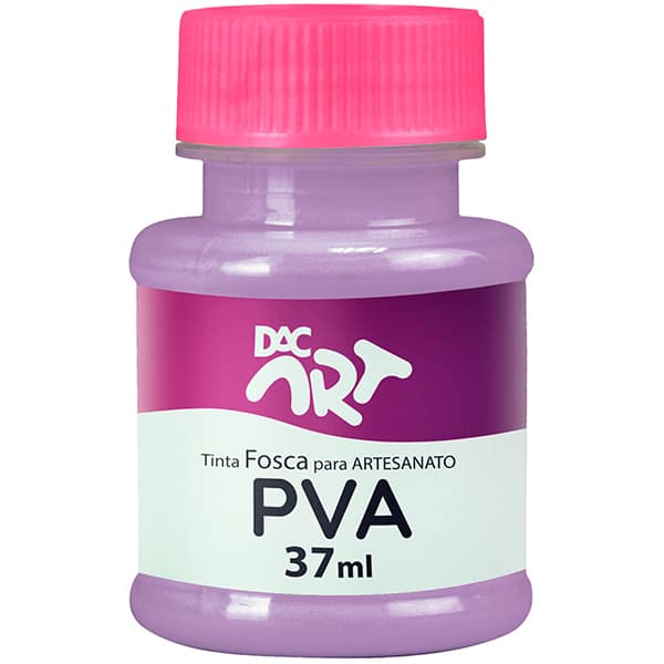 Tinta PVA para Artesanato, Fosca, 37ml, Lilás, 26001-26, DAC - 1 UN