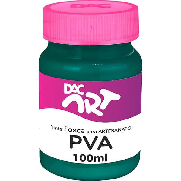 Tinta PVA para Artesanato, Fosca, 100ml, Verde Bandeira, 26002-22, DAC - 1 UN