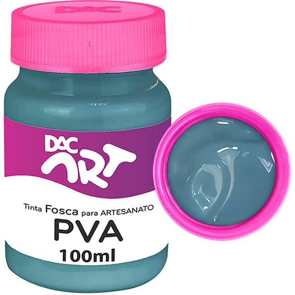 Tinta PVA para Artesanato, Fosca, 100ml, Cinza Lunar, 26002-36, DAC - 1 UN