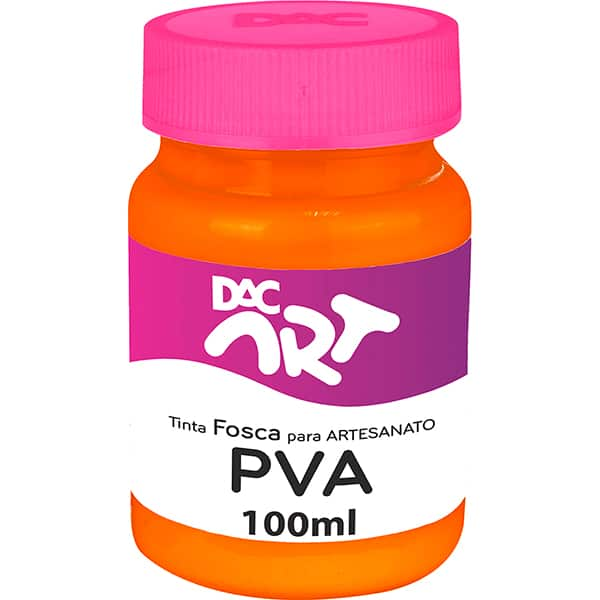 Tinta PVA para artesanato, Fosca, 100ml, Laranja, 26002-9, DAC - 1 UN