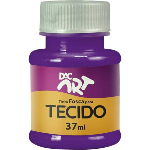 Tinta para tecido fosca, Violeta, 37ml, 22001-23, DAC - PT 1 UN