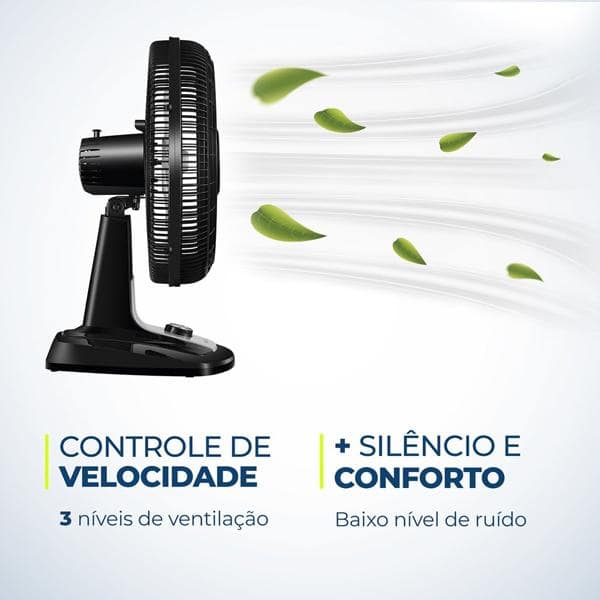 Ventilador oscilante de mesa, 40cm, 110v, 8 Pás, VTX40-8P, Mondial - CX 1 UN