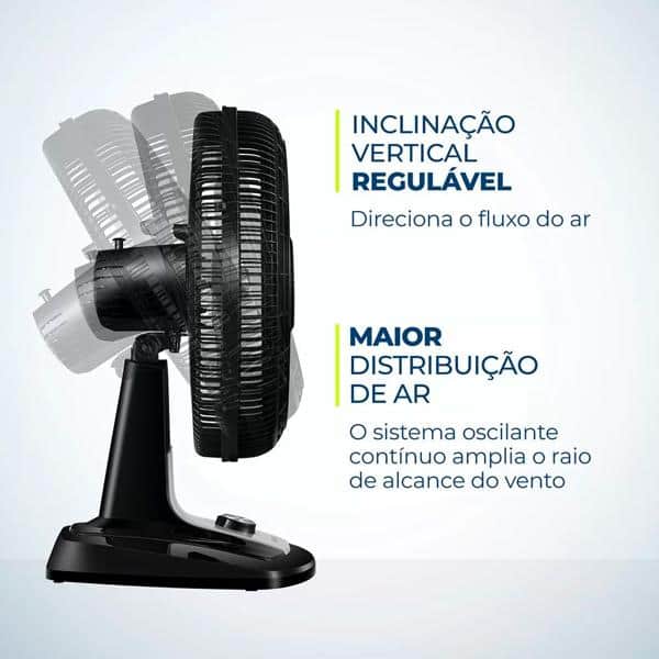 Ventilador oscilante de mesa 40cm 220v 8 Pás VTX40-8P Mondial CX 1 UN
