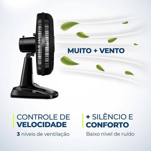 Ventilador oscilante de mesa, 40cm, 110v, 8 Pás, VTX40-8PCR, Mondial - CX 1 UN