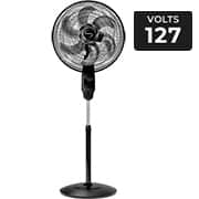Ventilador de coluna com controle remoto, Chronos, Preto / Grafite, 6 pás, 40 cm, 127 v, B94401731, Mallory - CX 1 UN