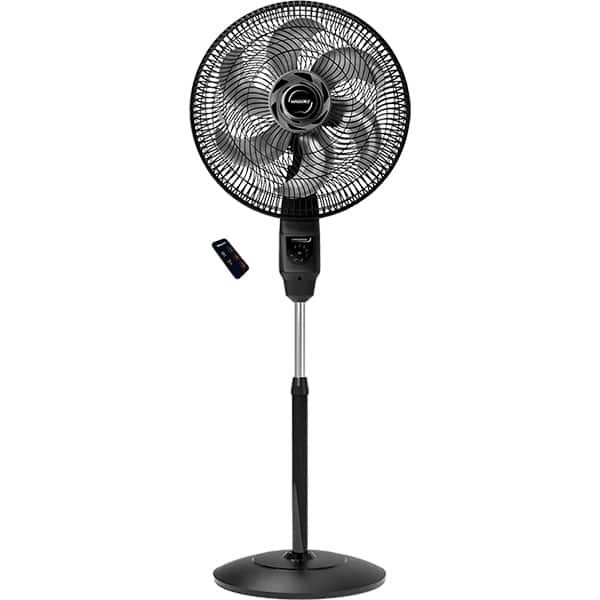 Ventilador de coluna com controle remoto, Chronos, Preto / Grafite, 6 pás, 40 cm, 220 v, B94401731, Mallory - CX 1 UN