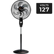Ventilador de coluna 40cm, 127v, Preto / Grafite, B94401701, Mallory - CX 1 UN