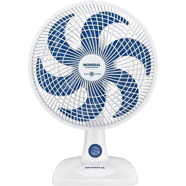 Ventilador de mesa turbo, 6 pás, 30cm, 60w, 220v, Branco, VSP-30-W, Mondial - CX 1 UN