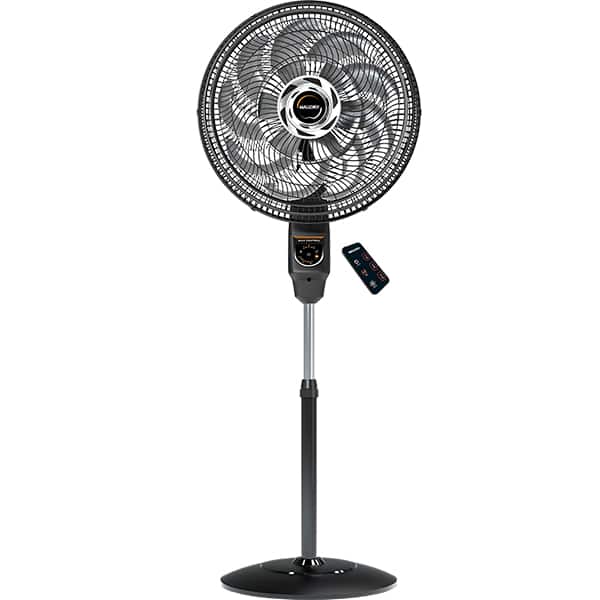 Ventilador de coluna 40cm, Max Control com controle remoto, preto / grafite, 15 pás, 127v, B94401761, Mallory - CX 1 UN