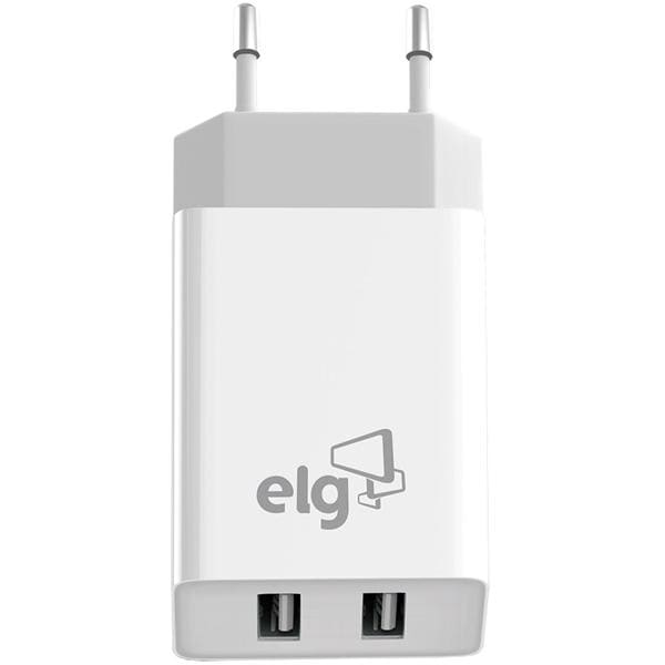 Carregador de tomada com 2 saídas USB universal WC124E Elg CX 1 UN