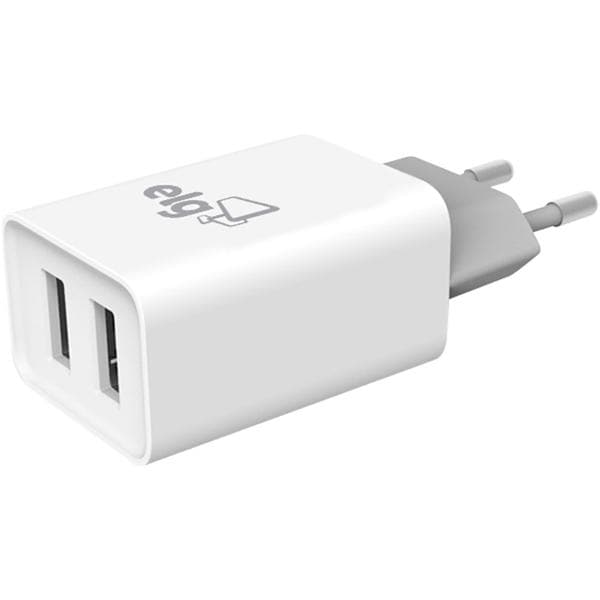 Carregador de tomada com 2 saídas USB universal WC124E Elg CX 1 UN