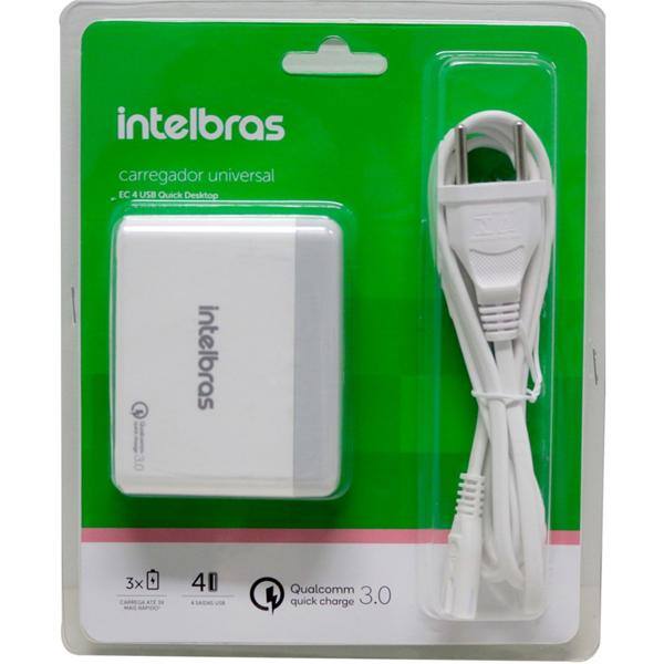 Carregador de tomada com 4 saídas USB EC4 Quick 4820025 Intelbras CX 1 UN