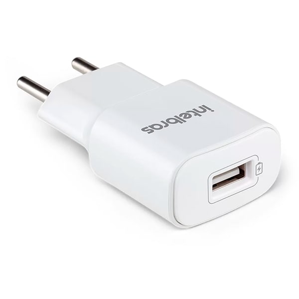 Carregador de tomada, com 1 saída USB Bivolt, Branco, EC1, Intelbras - CX 1 UN