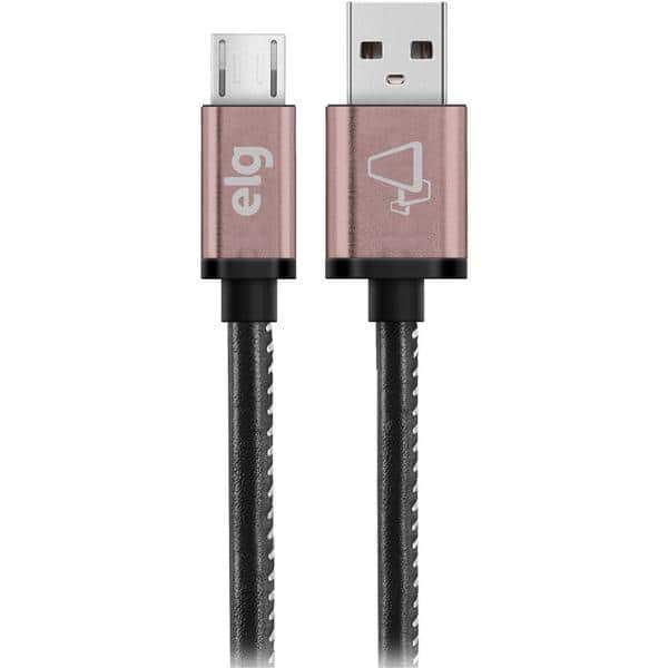 Cabo USB para micro USB 1m preto SKN510BK Elg BT 1 UN