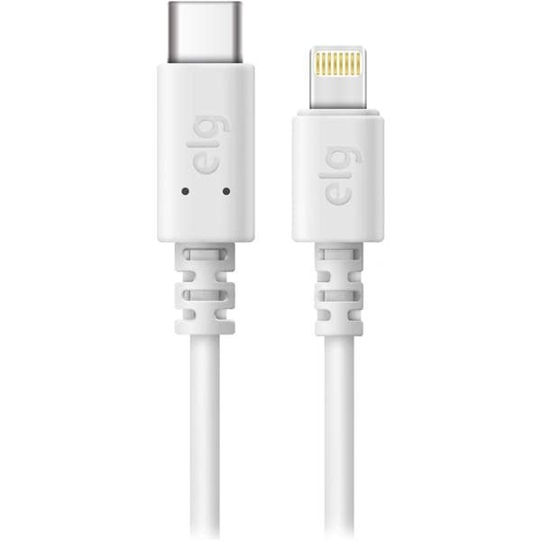 Cabo USB tipo C para lightning, 1m, Branco, TCL10, Elg - BT 1 UN