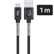 Cabo USB para Tipo-C 1m preto SPC10BK Elg BT 1 UN Cabo USB para Tipo-C 1m preto SPC10BK Elg BT 1 UN