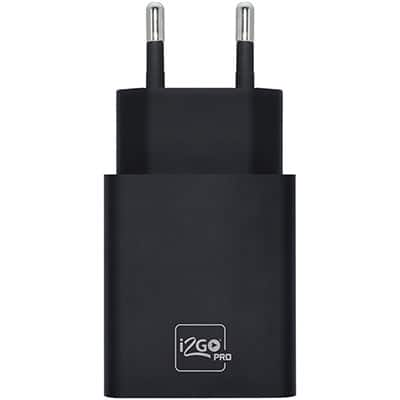 Carregador de tomada c/2 portas USB bivolt preto PROWAL020 I2Go BT 1 UN