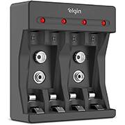 Carregador para pilha recarregável, compatível com pilhas  AA/AAA, 46RSCUSB00NP, Elgin - BT 1 UN