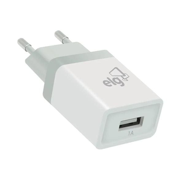 Carregador de tomada c/1 saída USB bivolt WC1A Elg BT 1 UN