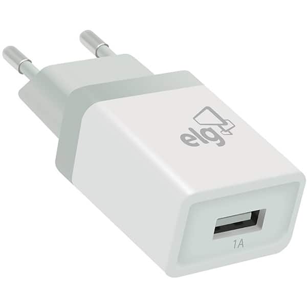 Carregador de tomada c/1 saída USB bivolt WC1A Elg BT 1 UN