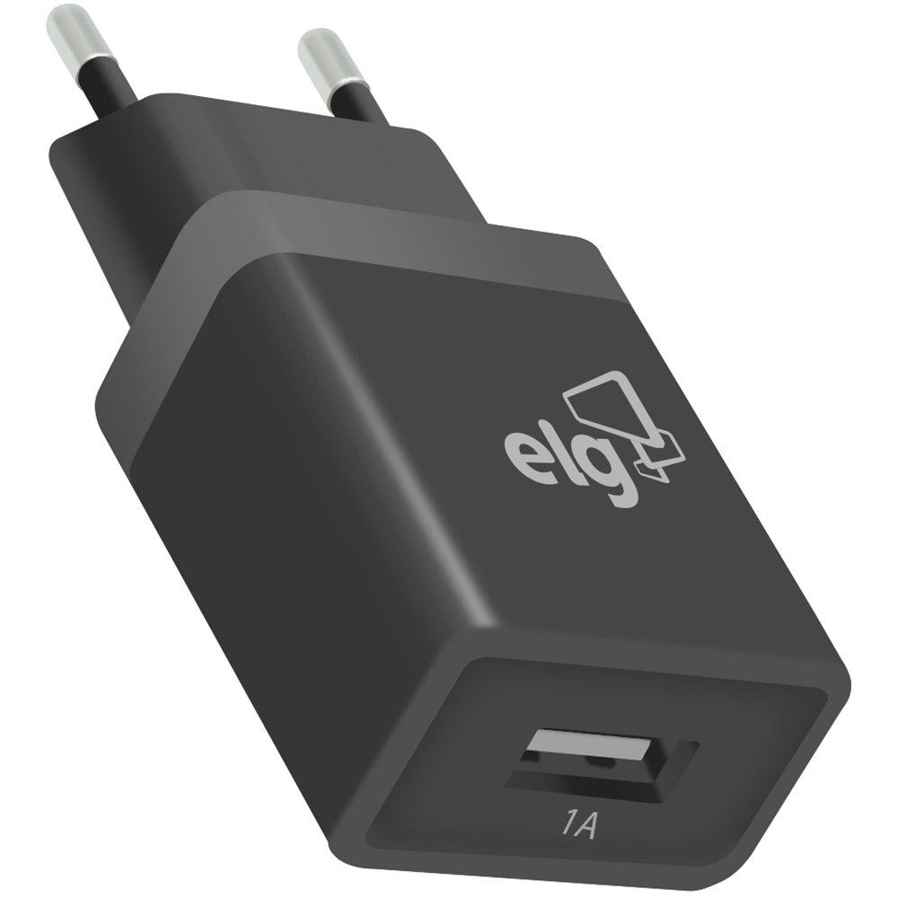 Carregador de tomada c/1 saída USB bivolt preto WC1APT Elg CX 1 UN -  Smartphones & Telefonia - Kalunga