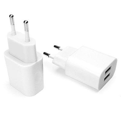 Carregador de tomada c/2 saídas USB bivolt branco ESACW2 Geonav BT 1 UN