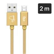 Cabo USB para micro USB, 2m, Dourado, M520BG, Elg - BT 1 UN