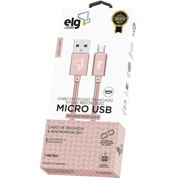 Cabo USB para micro USB, 1m, Rose gold, M510BRG, Elg - BT 1 UN