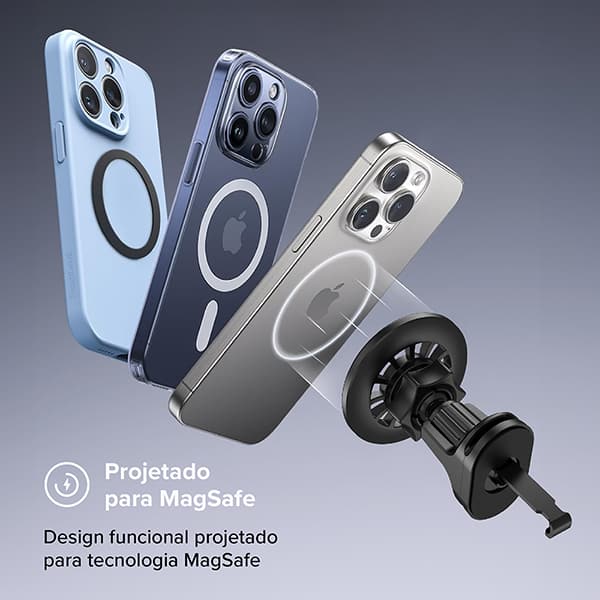 Suporte veicular p/ Smartphone magnético 360° pt PROOTH062 I2Go CX 1 UN